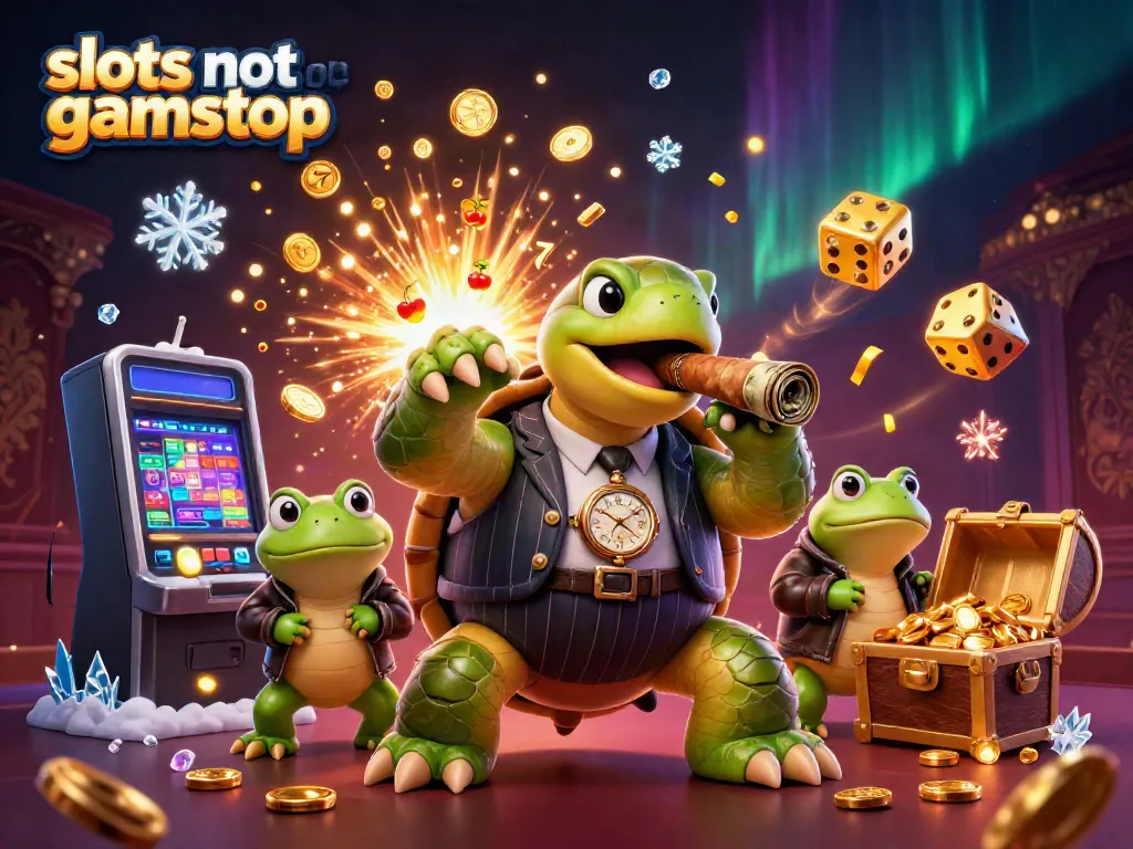 Play engaging slots not on gamstop with vibrant graphics, dynamic characters, and exciting casino-themed elements.