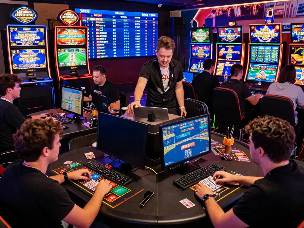 Players enjoying various games at C168 online casino, highlighting vibrant gaming atmosphere and bonuses.