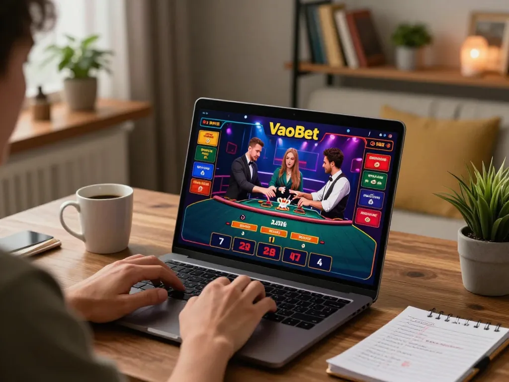 Experience VaoBet gaming seamlessly with engaging live dealer games in a cozy setting.