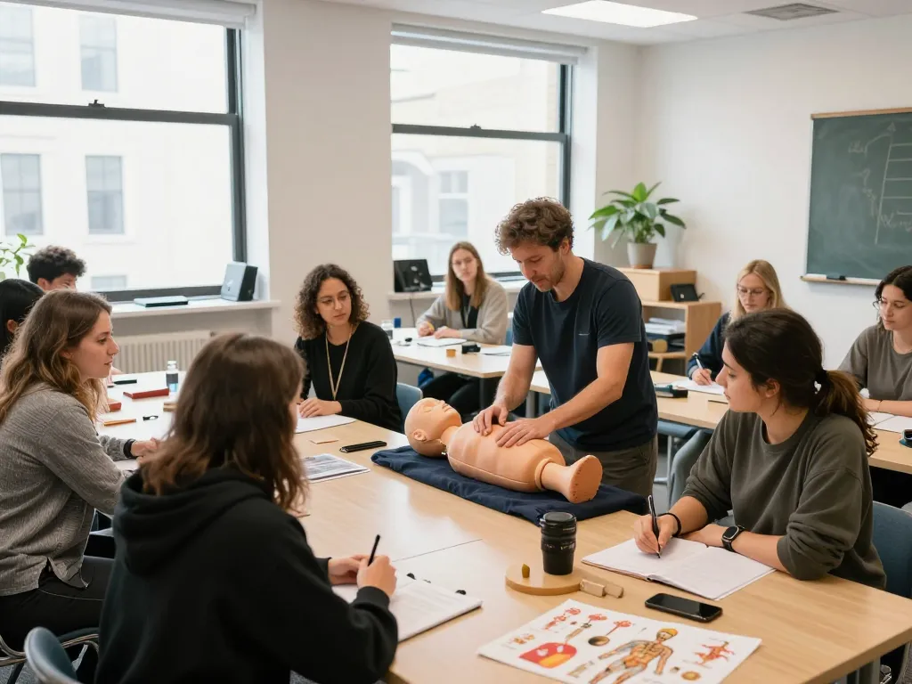 Hands-on hijama course in London with students learning techniques and wellness practices.