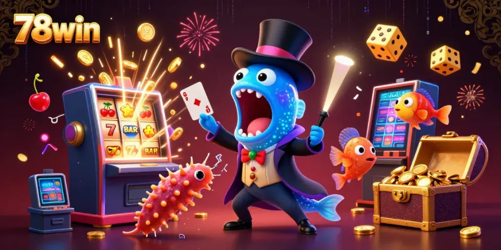 Experience thrilling moments with 78win as you enjoy colorful casino activities and magical elements.