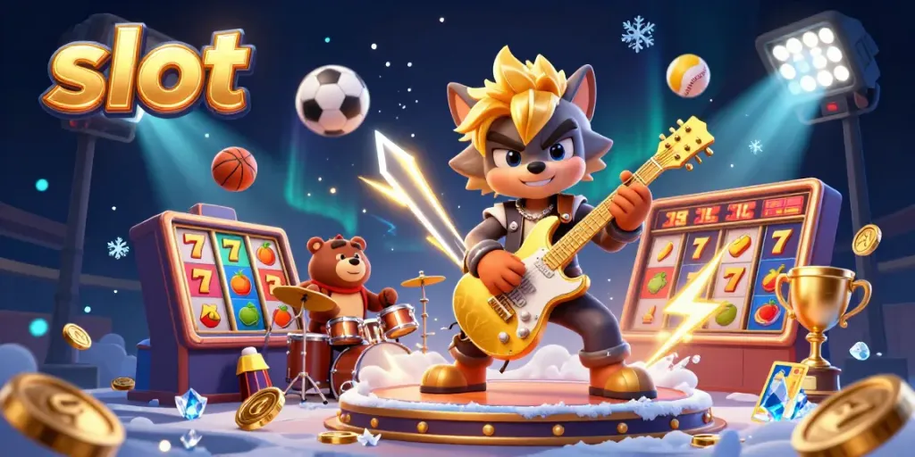 Engage in thrilling slot adventures with vibrant characters and dynamic casino elements.