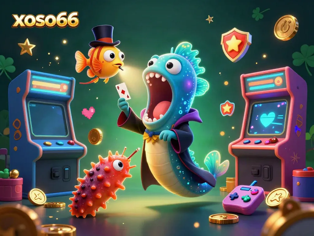 Engage in thrilling card tricks with xoso66, where underwater characters perform magic in an immersive casino scene.
