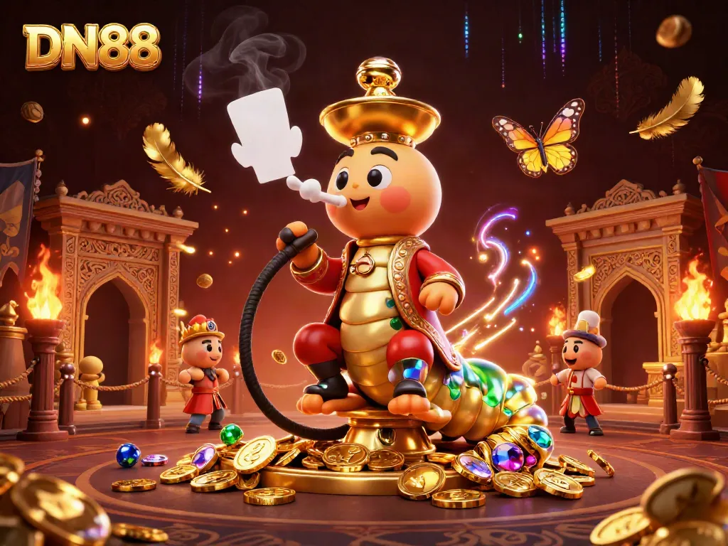 Witness thrilling DN88 experiences with dynamic visuals and poker-themed elements in a vibrant illustration.