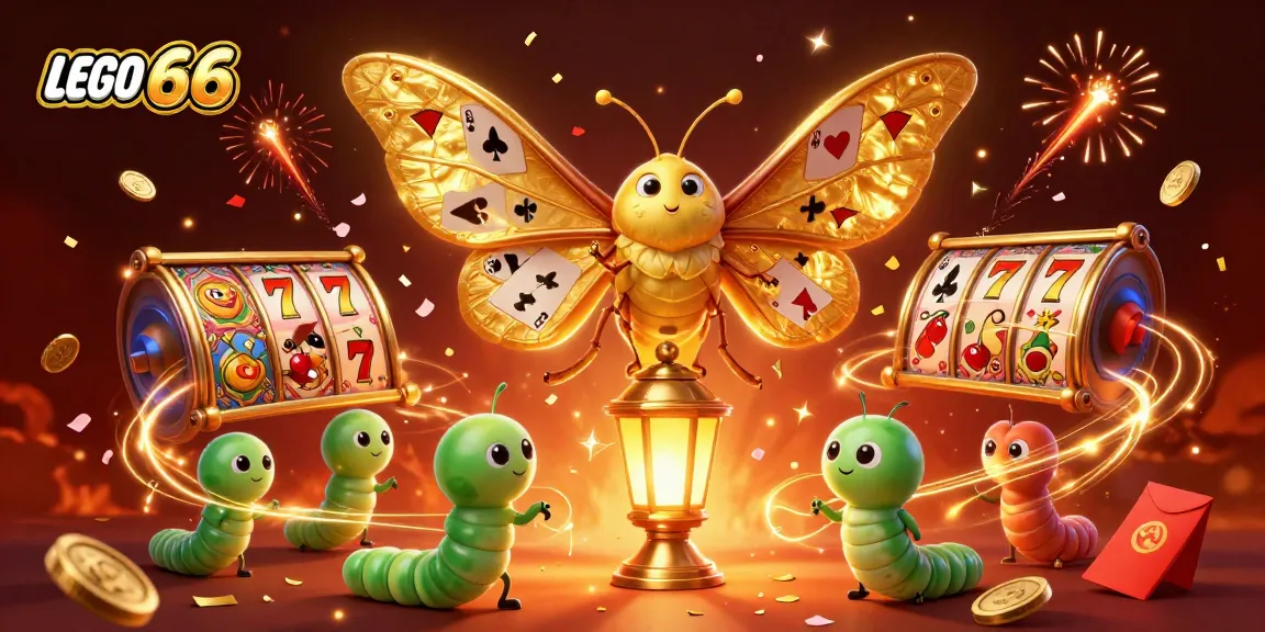 Experience thrilling gameplay with Lego66 as the atlas moth guides you through vibrant slot adventures.
