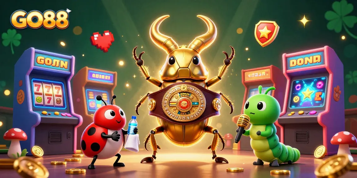 Engage with GO88, where vibrant arcade elements blend with fairy-tale characters in an electrifying casino scene.