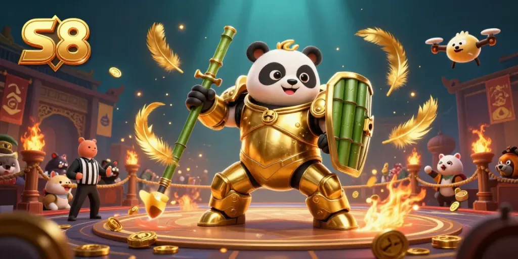 Engage in thrilling casino action with S8 characters in a dynamic 3D championship arena.