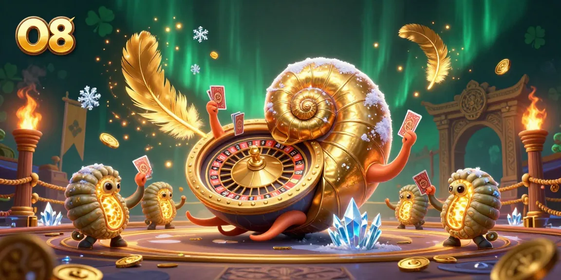 Experience thrilling wins at O8's casino featuring vibrant games and glowing treasures.