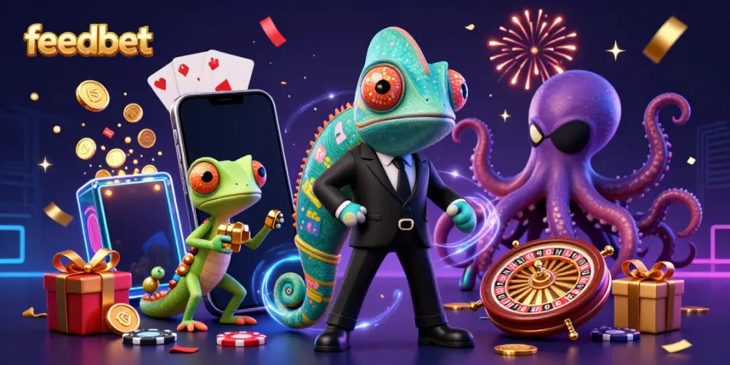 Experience exciting slot games with feedbet's vibrant online casino atmosphere.