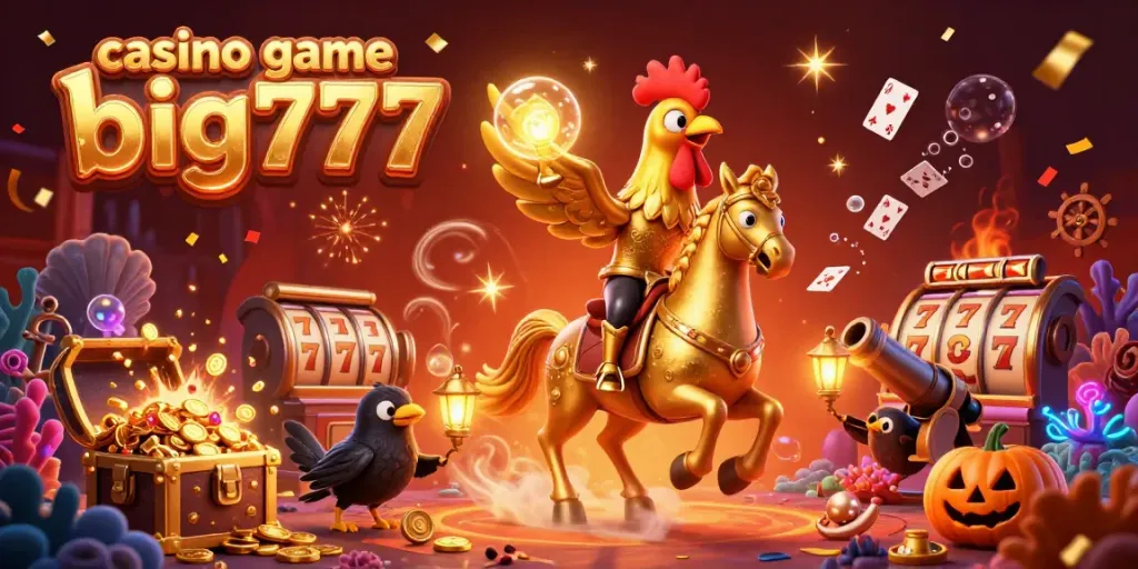 Experience the thrill of casino game big777 with vibrant characters and dynamic elements in a festive atmosphere.