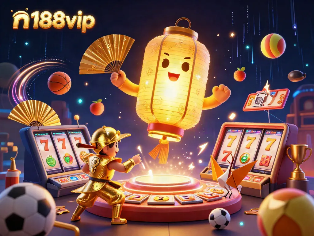 N188VIP's casino adventure with vibrant 3D characters and dynamic gaming elements.