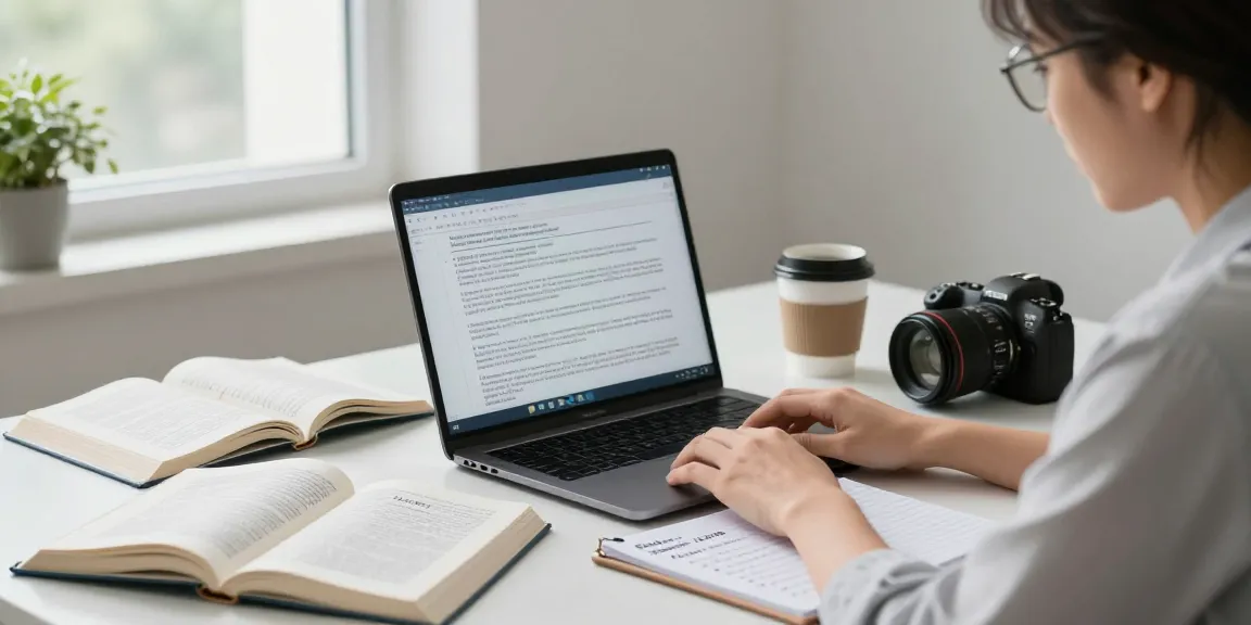 Researcher analyzing legal texts and notes on statute 123B in a modern office.