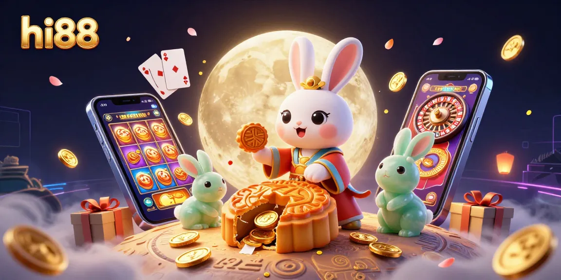 Spin and win at hi88 with the moon rabbit, traditional folklore elements, and vibrant casino animations.
