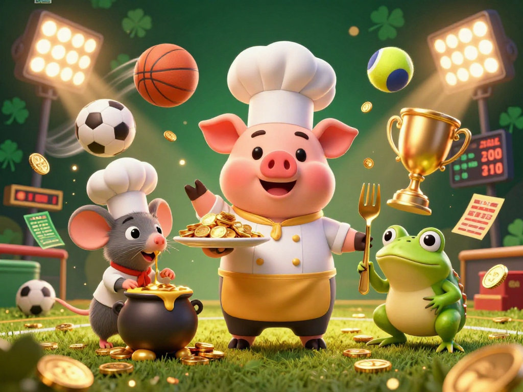 Engage with 88club's dynamic gambling scene as characters serve wealth through gold coins and sports betting excitement.