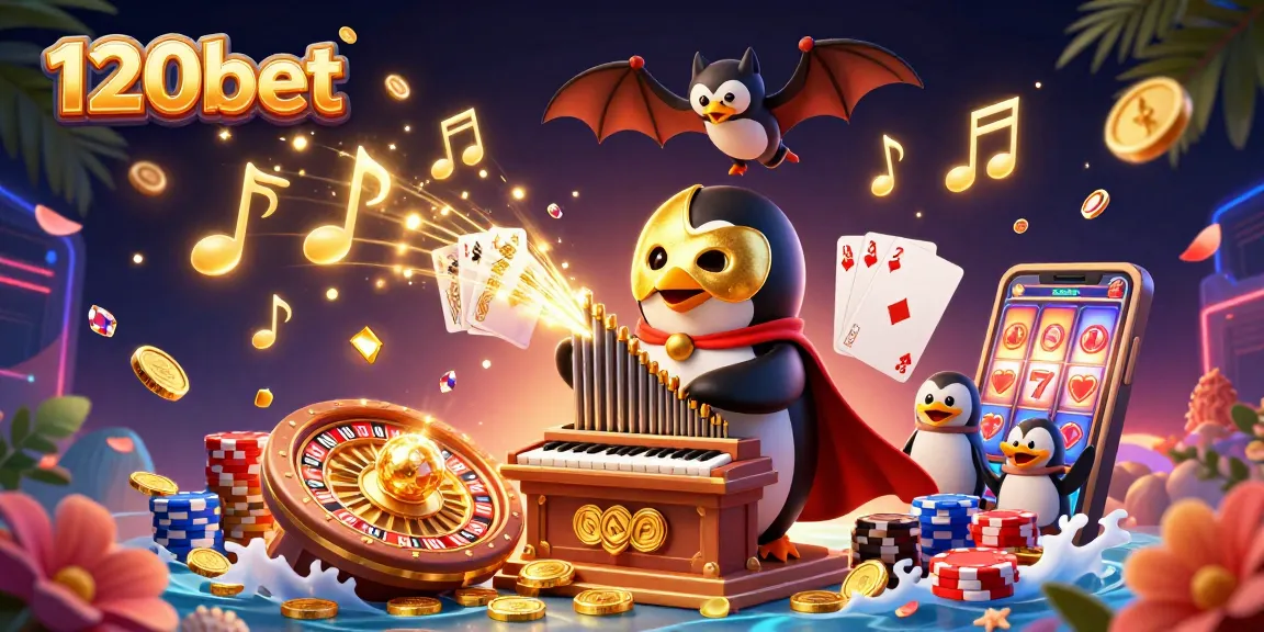 Experience the vibrant world of 120bet, where winning moments and golden coins come alive!