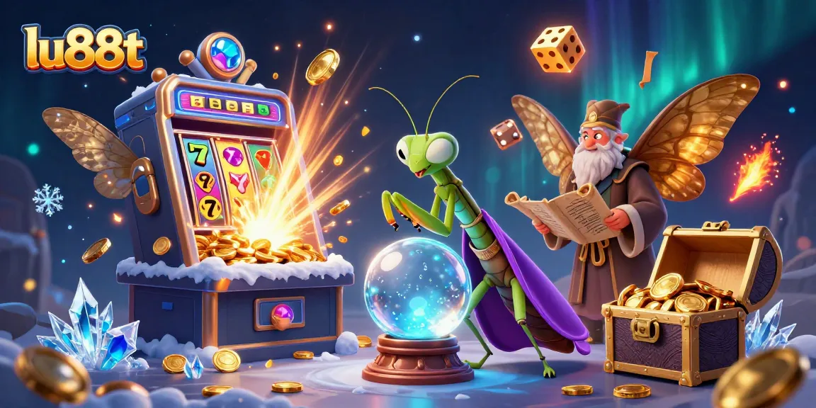 Engage in thrilling gameplay at lu88t with a vibrant 3D casino scene showcasing fortune tellers and jackpots.