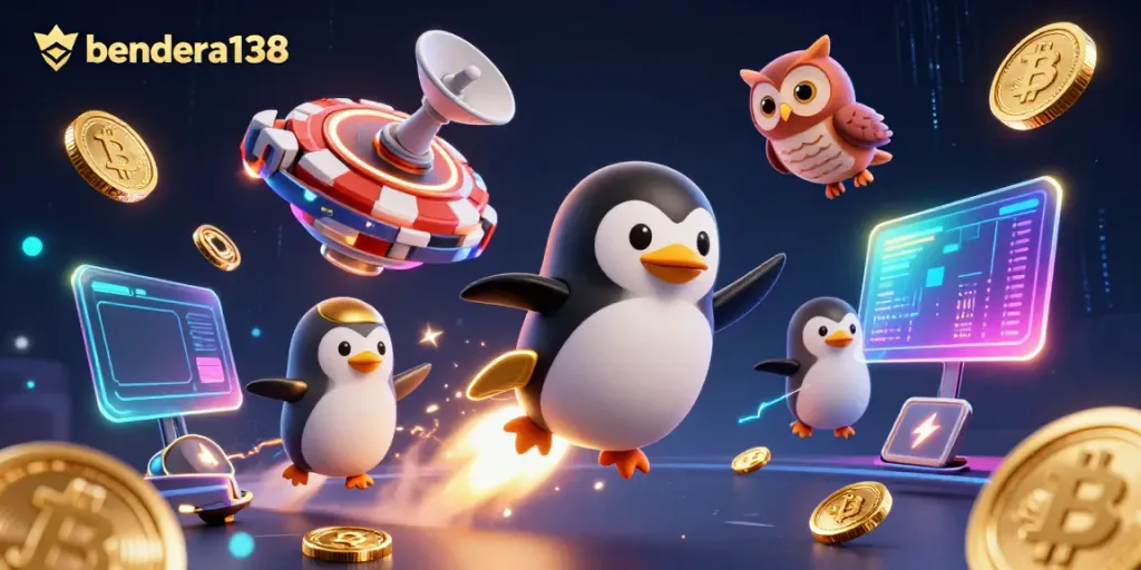 Bets soar like a rocket-powered penguin through a vibrant casino universe at bendera138.