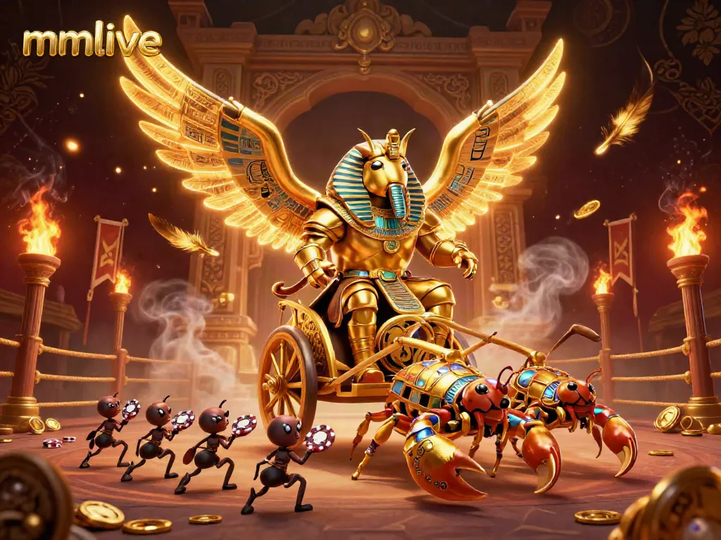 Engage with mmlive's thrilling live gambling atmosphere featuring vibrant 3D characters and dynamic game elements.