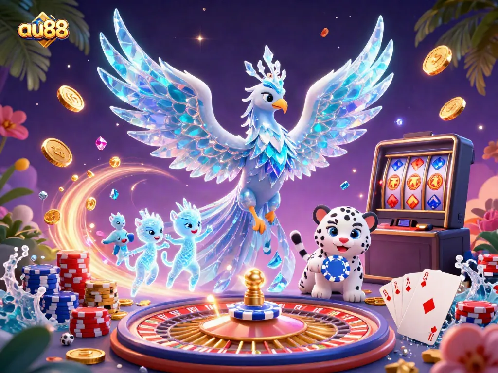 Experience the excitement of au88 with vibrant characters, casino elements, and dynamic visuals.