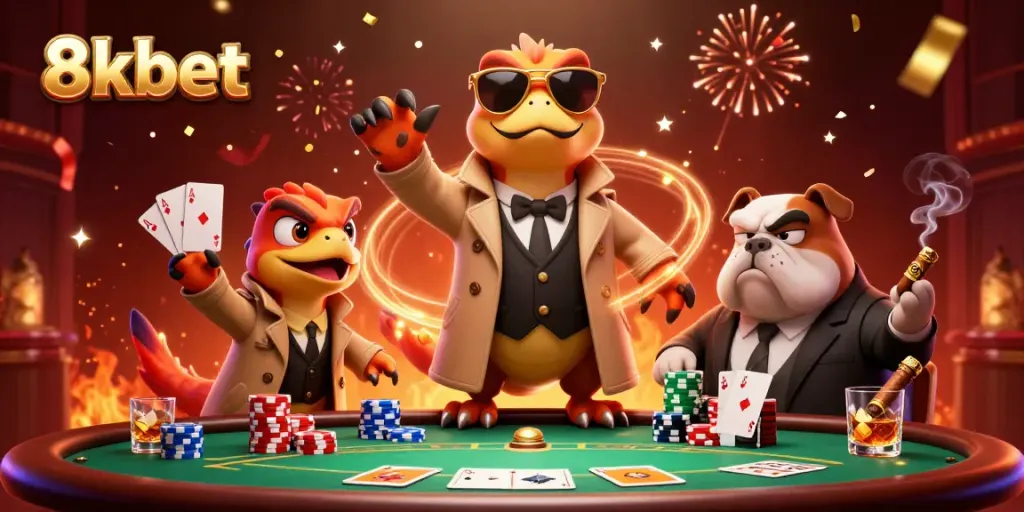 Engage in winning strategies with 8xbet's dynamic VIP casino experience featuring raptors in disguise.