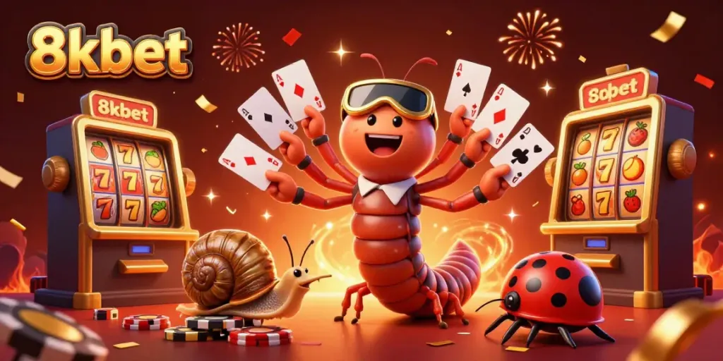 Experience 8xbet's vibrant casino atmosphere with a dynamic dealer, high-roller, and excitement!