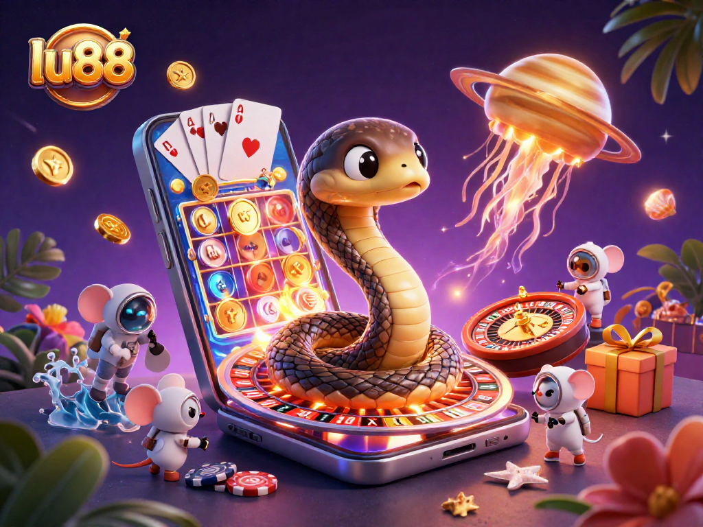 Experience thrilling gameplay with lu88's 3D cosmic casino features and vibrant gaming elements.