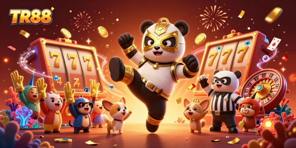 Experience the thrill of TR88 with high-energy casino action and vibrant gaming elements.