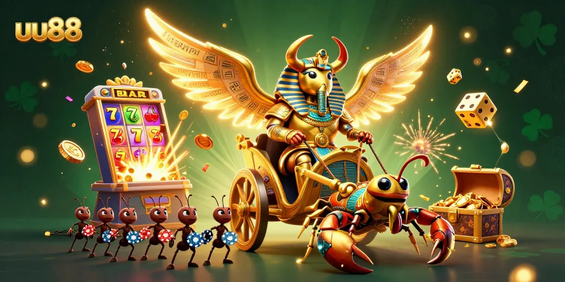 Experience the excitement of uu88 with a thrilling jackpot explosion in this vibrant casino illustration.