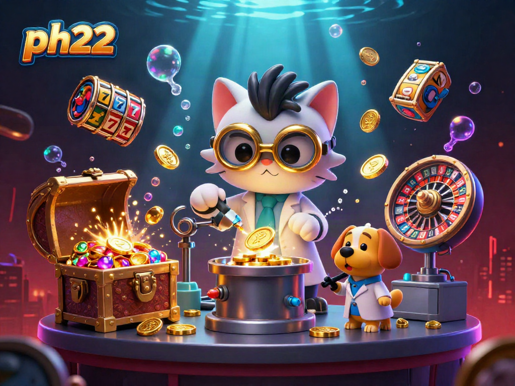 Engage with ph22's casino world featuring wild characters and dynamic gaming elements