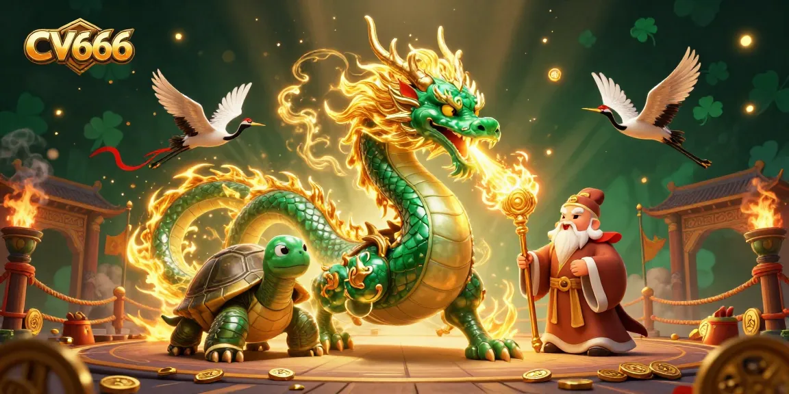 Experience thrilling gameplay with CV666 in a vibrant casino-themed illustration full of luck and excitement.