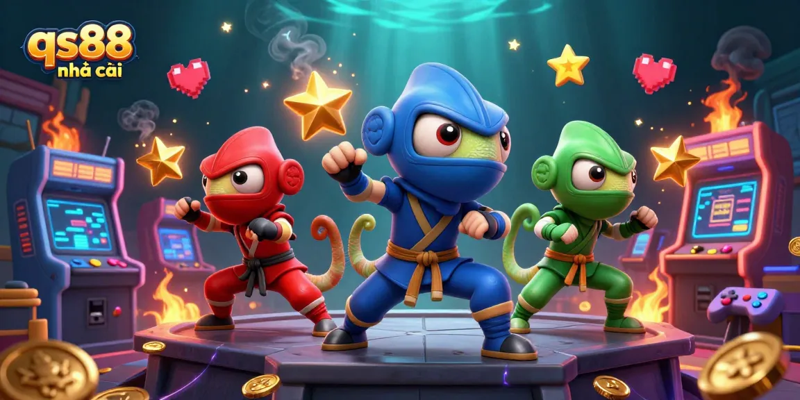 Experience thrilling gameplay at qs88 nhà cái with vibrant casino elements and colorful characters.