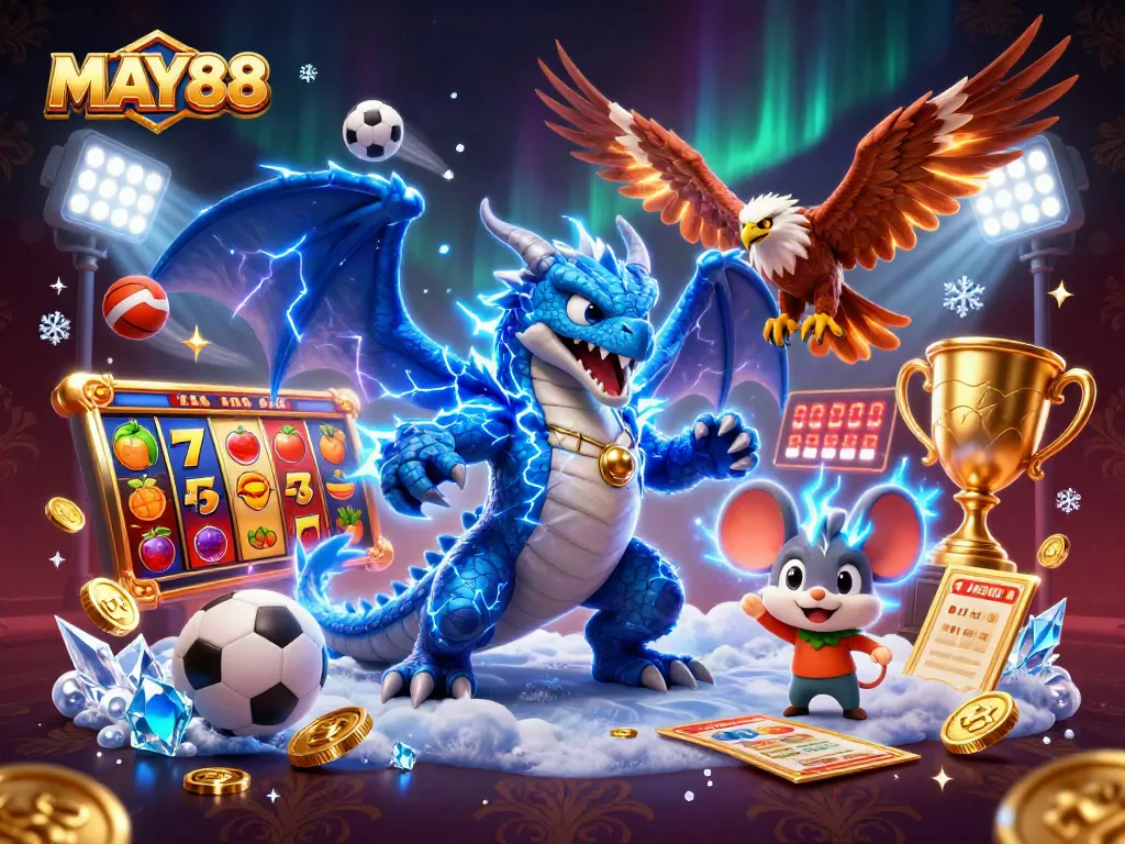 MAY88 offers thrilling slot games with stunning visuals and jackpot excitement in a vibrant casino atmosphere.