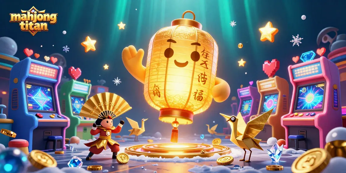 Experience mahjong titan gameplay with glowing characters and arcade elements in an enchanting casino scene.