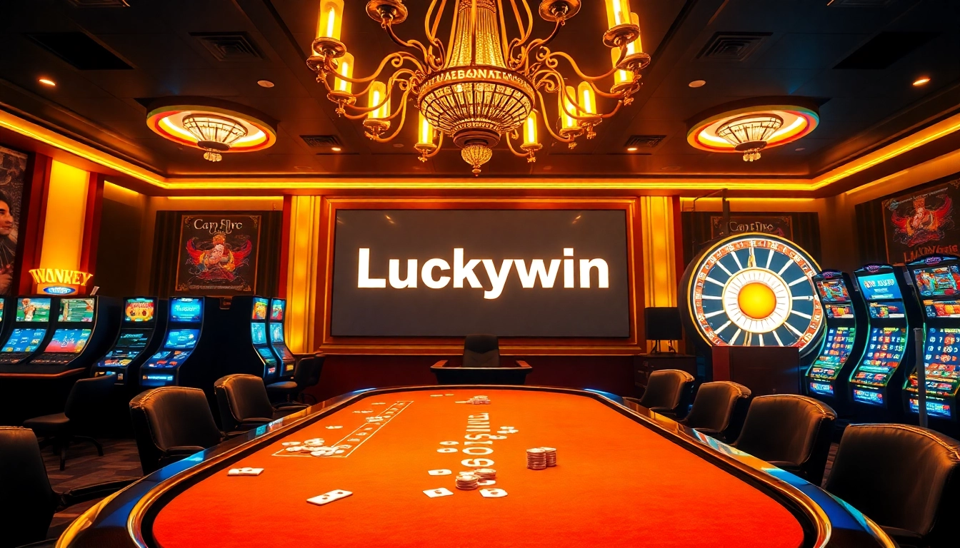 Experience thrilling gameplay at the Luckywin casino table, featuring vibrant graphics and engaging elements.