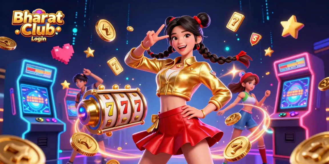 Bharat Club Login offers thrilling online gaming, featuring vibrant slot games and engaging casino visuals.