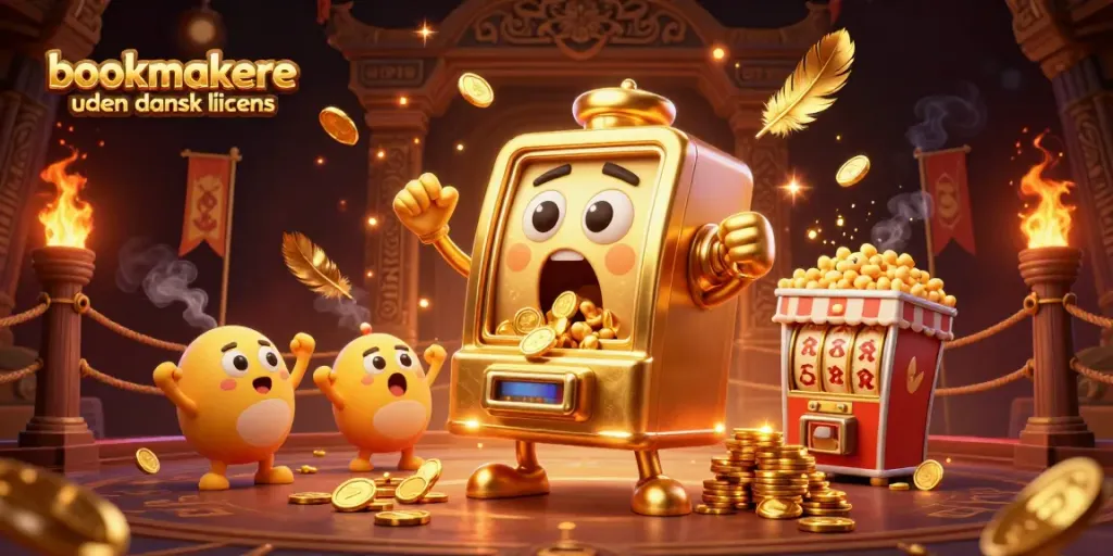 Experience excitement with bookmakere uden dansk licens as slot machines celebrate a jackpot.