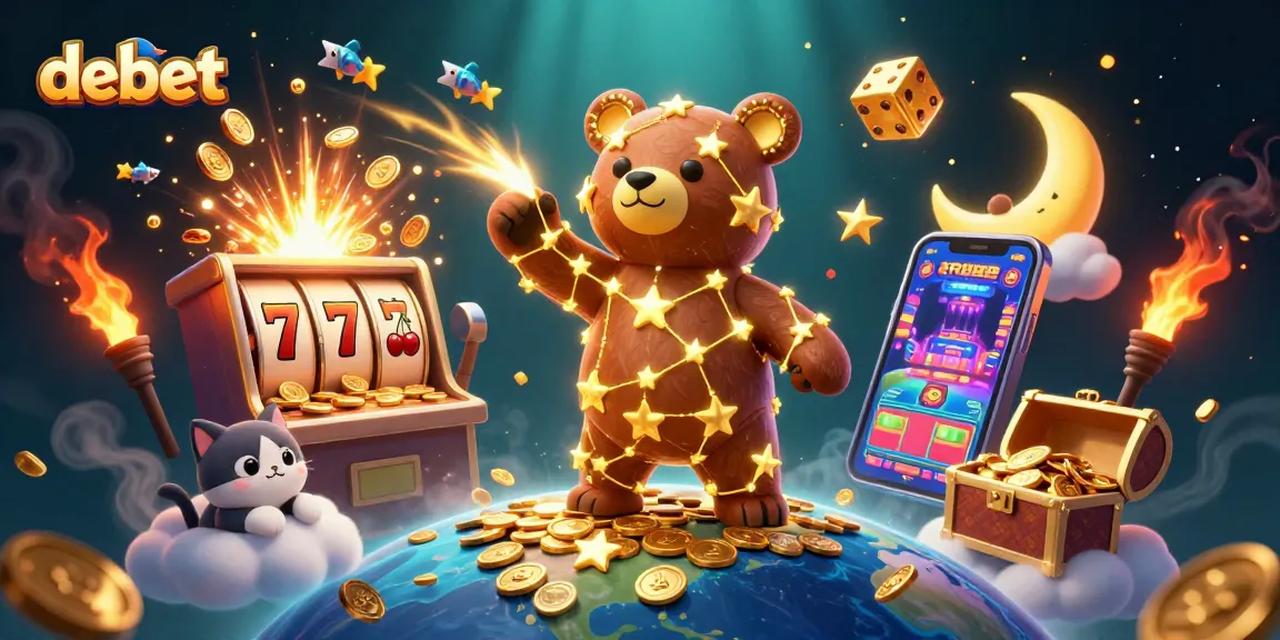 Experience thrilling wins in debet's dynamic slot game universe filled with rich visuals.