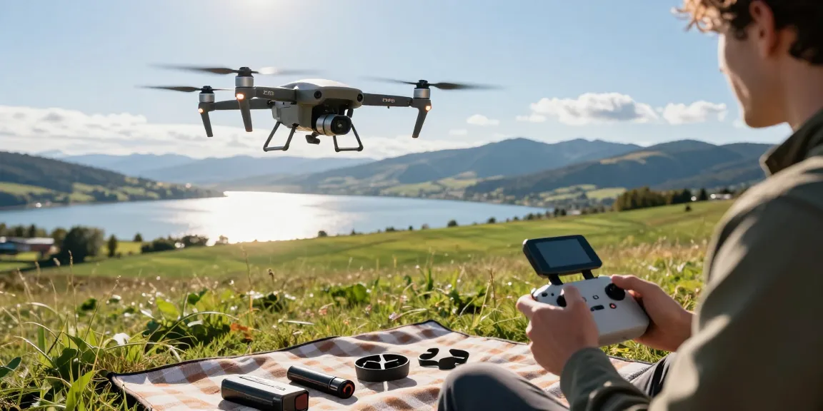 F168 drone flying over scenic landscape, showcasing aerial capabilities with skilled operator controlling its movements.