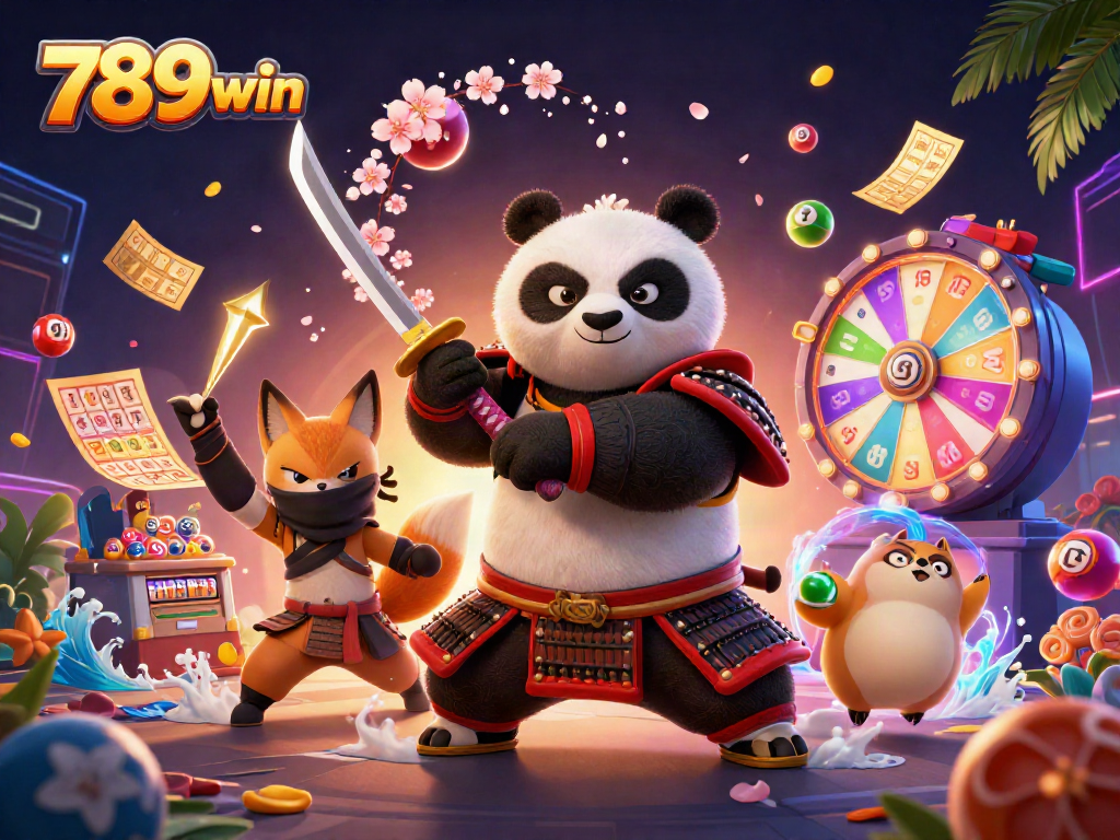 Join the excitement with 789win's dynamic gaming scene showcasing vivid lottery elements!