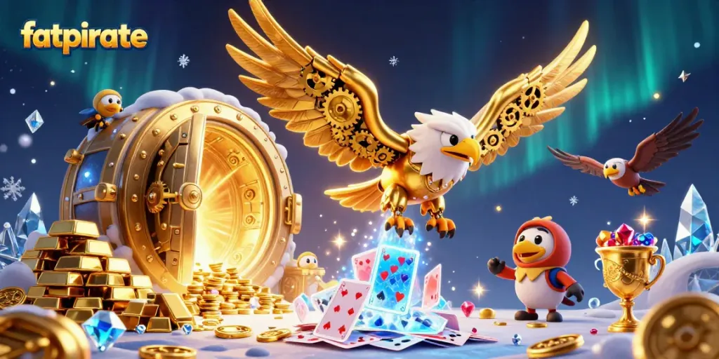 Engage with the exhilarating fatpirate casino experience amidst stunning gold treasure visuals.