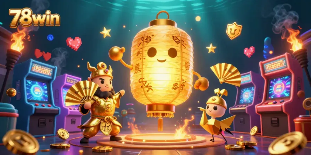 Play exciting games at 78win's vibrant online casino, featuring epic gaming elements.