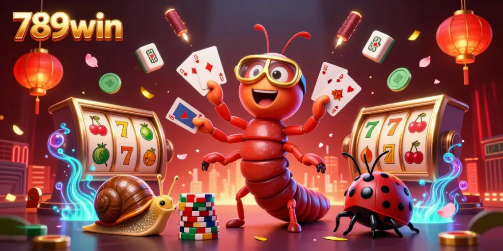 Engage with thrilling gameplay at 789win featuring vibrant slot reels and dynamic casino elements.