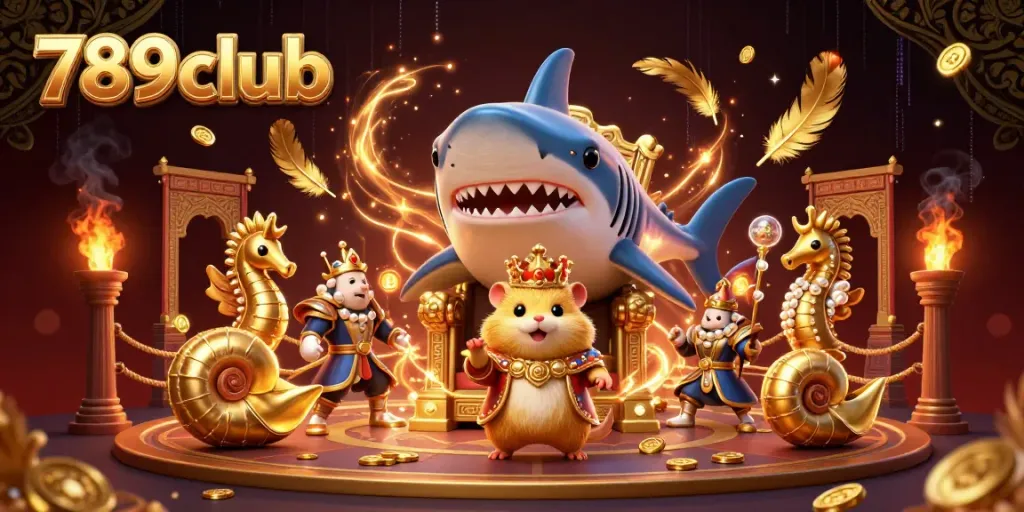 Experience excitement with 789club as the fierce hamster king rules the vibrant gambling arena.