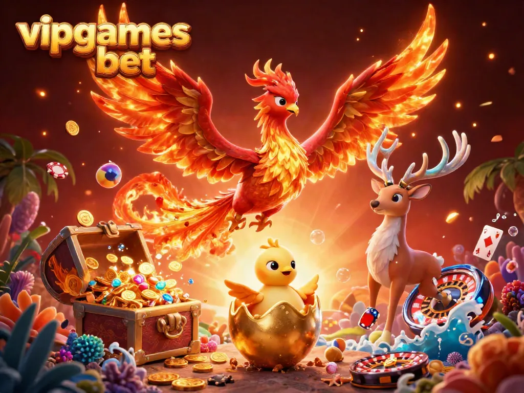 Experience the excitement of vipgames bet with vibrant characters and dynamic gaming elements.