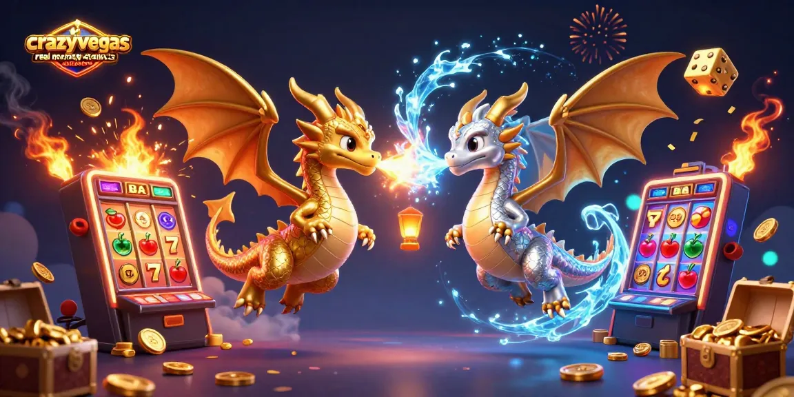 Experience the thrill of crazyvegas real money casino australia with animated dragons and lively casino elements