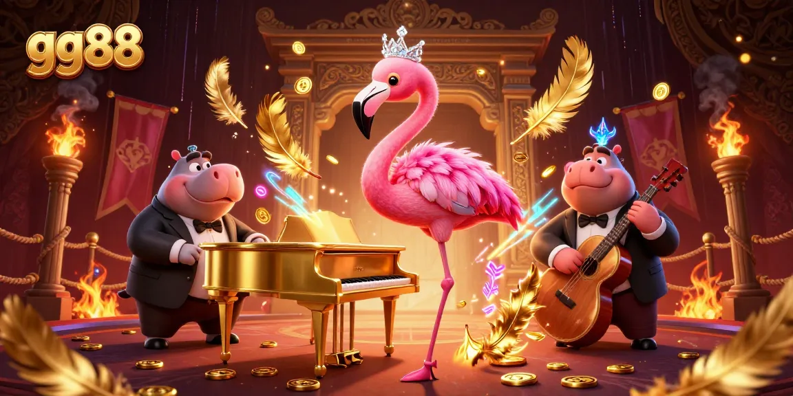 Experience thrilling gameplay with gg88 featuring a vibrant 3D casino scene full of life and excitement.