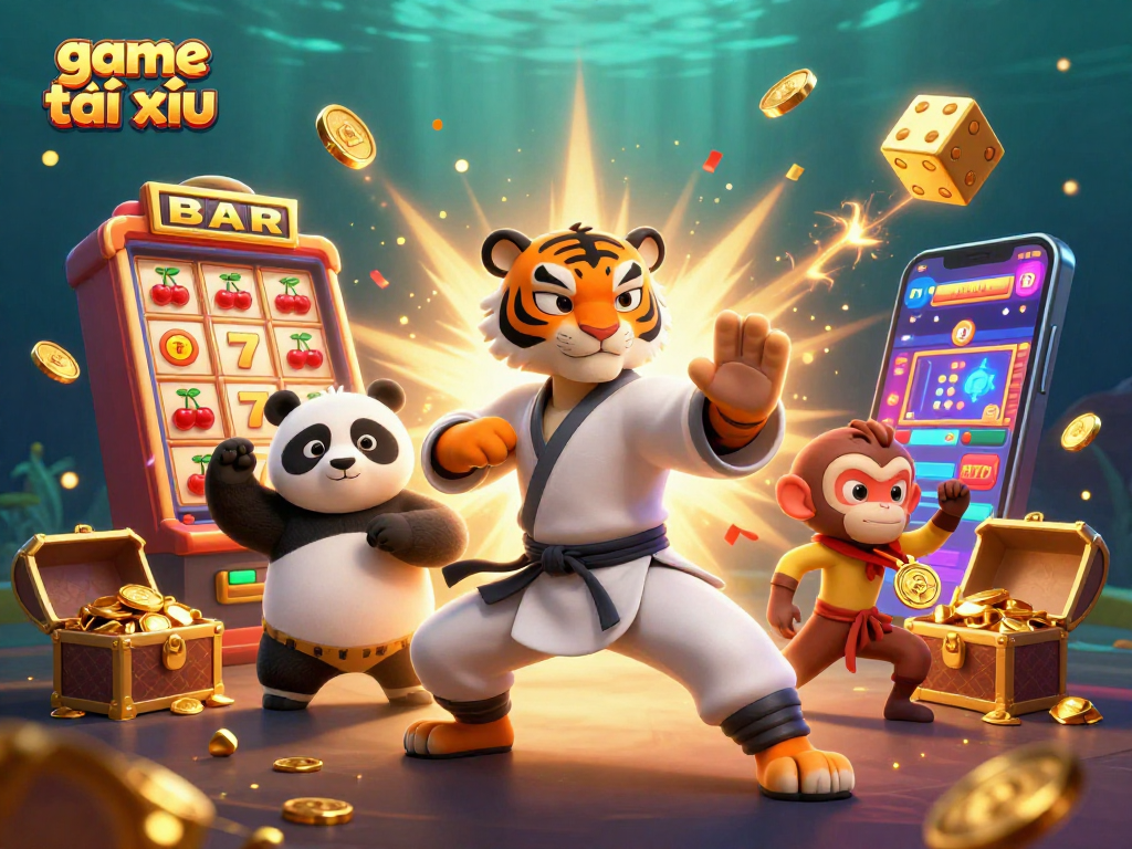 Winner's jackpot explosion in game tài xỉu, captured by a kung fu tiger master.