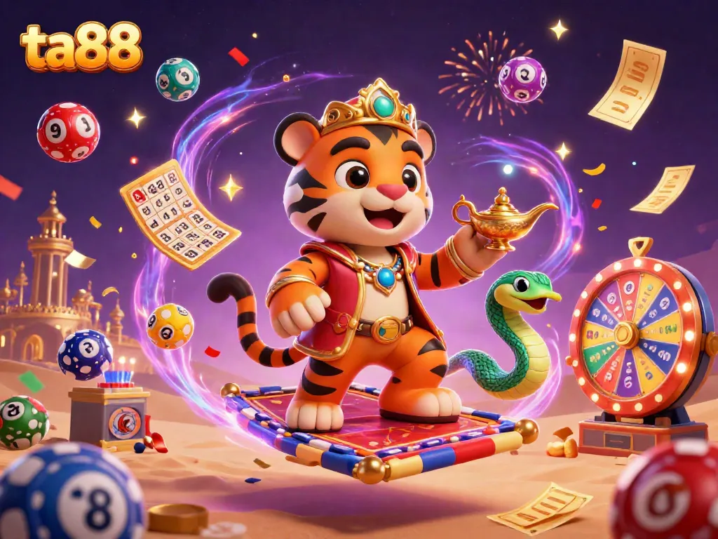Experience vibrant gaming thrills at ta88 with a carnival of lottery balls and festive prizes.