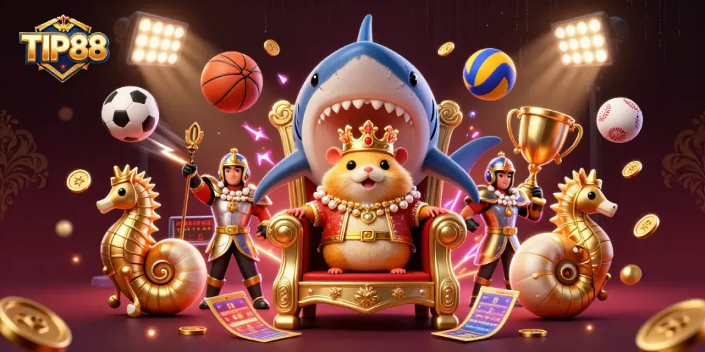 Experience thrilling gameplay at TIP88 with dynamic sports elements and engaging characters in a vibrant scene.