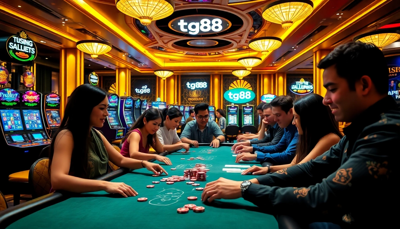 Experience excitement at tg88 with engaging slot machines and lively poker games.